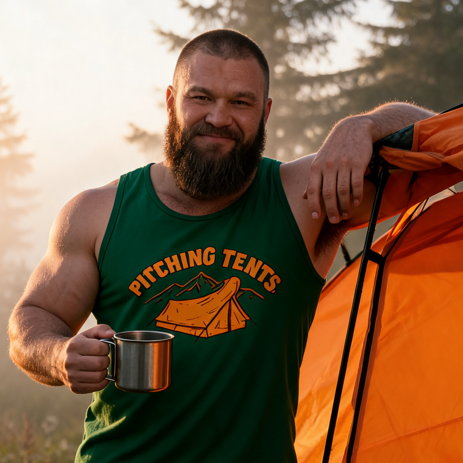 Pitching Tents Tank